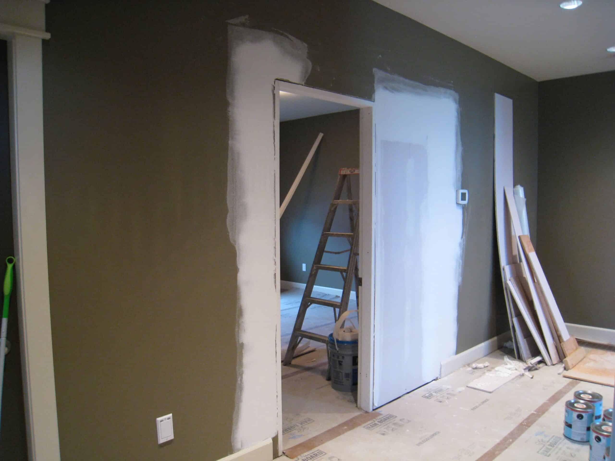 Drywall Repair in Hallway